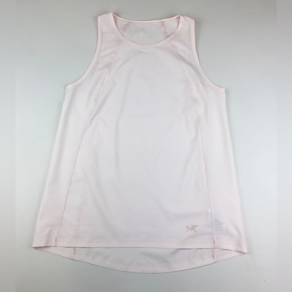 Arcteryx Contenta Sleeveless Pale Pink Tank Top Women’s Size Small Shirt SPF45 - Picture 2 of 9